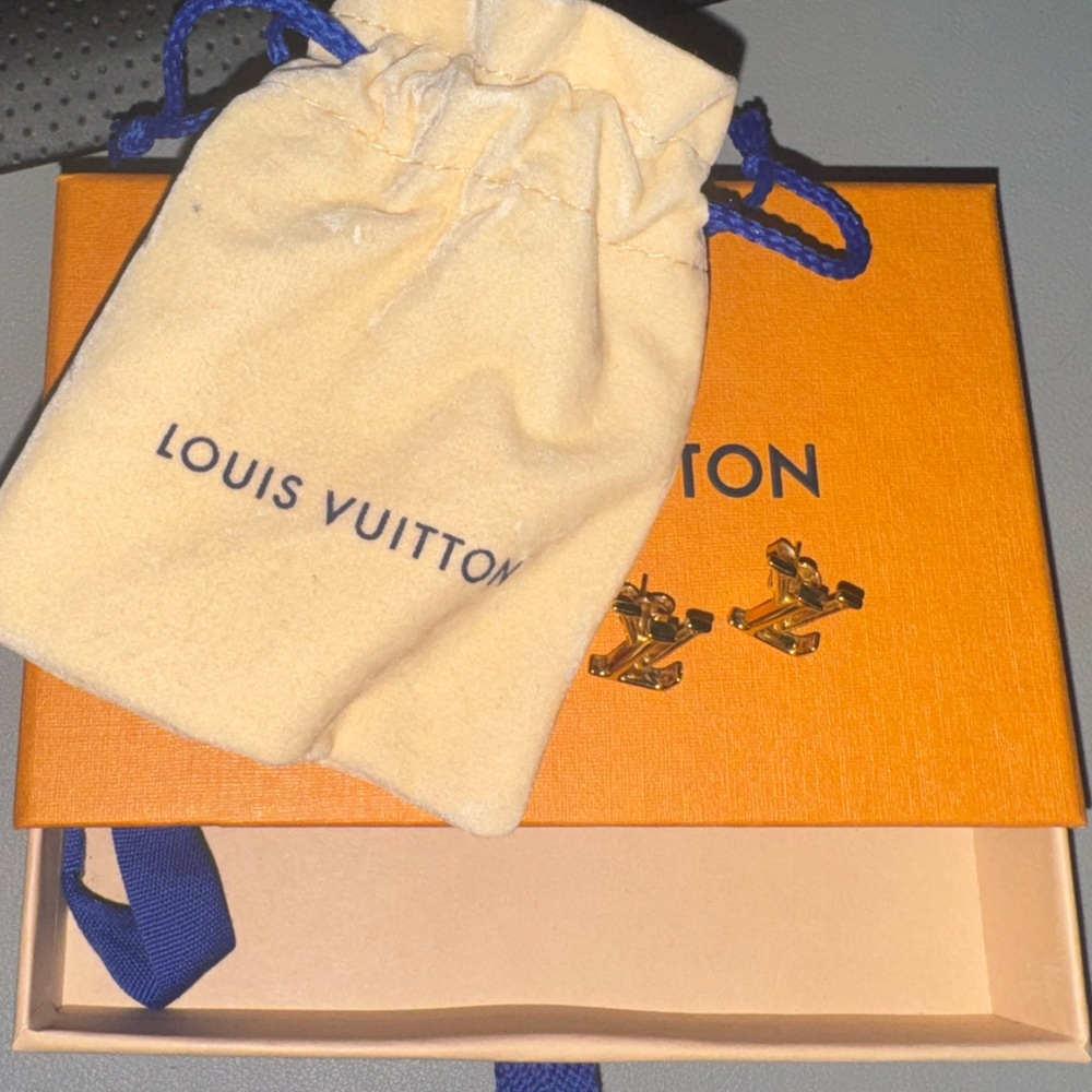 Louis Vuitton Iconic Earrings with Box and Dust Bag